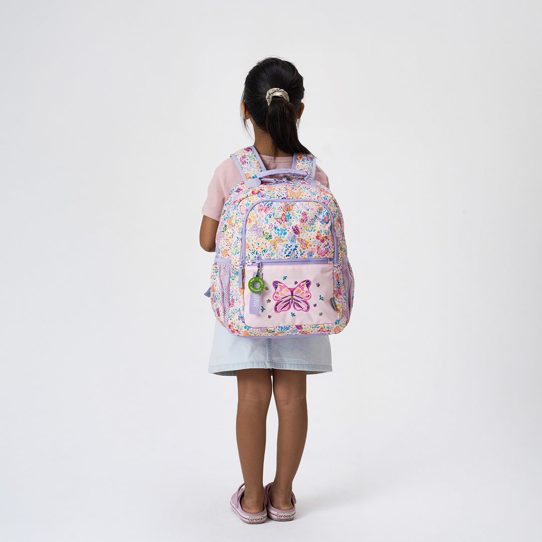 Butterfly Theme Water-Resistant Kids Everyday Backpack