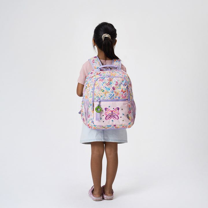 Butterfly Theme Water-Resistant Kids Everyday Backpack