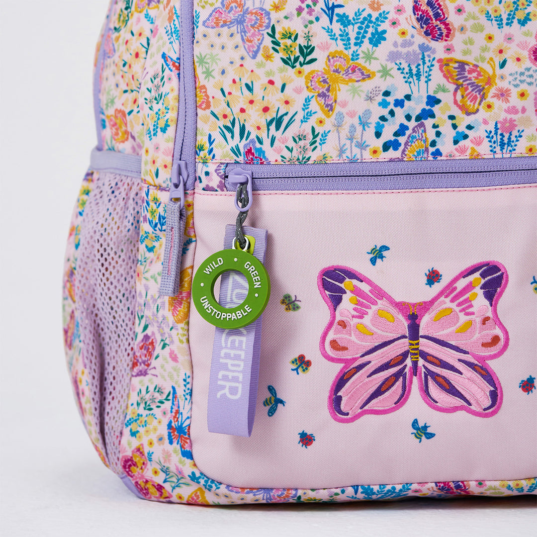 Butterfly Theme Water-Resistant Kids Everyday Backpack