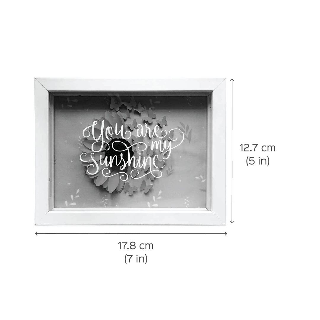 Sunflower 3D Paper Shadow Box Frame