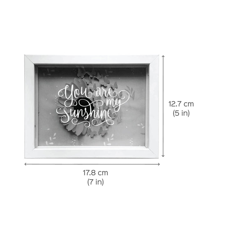 Sunflower 3D Paper Shadow Box Frame