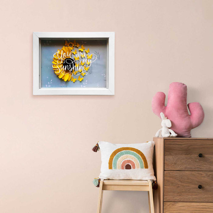 Sunflower 3D Paper Shadow Box Frame