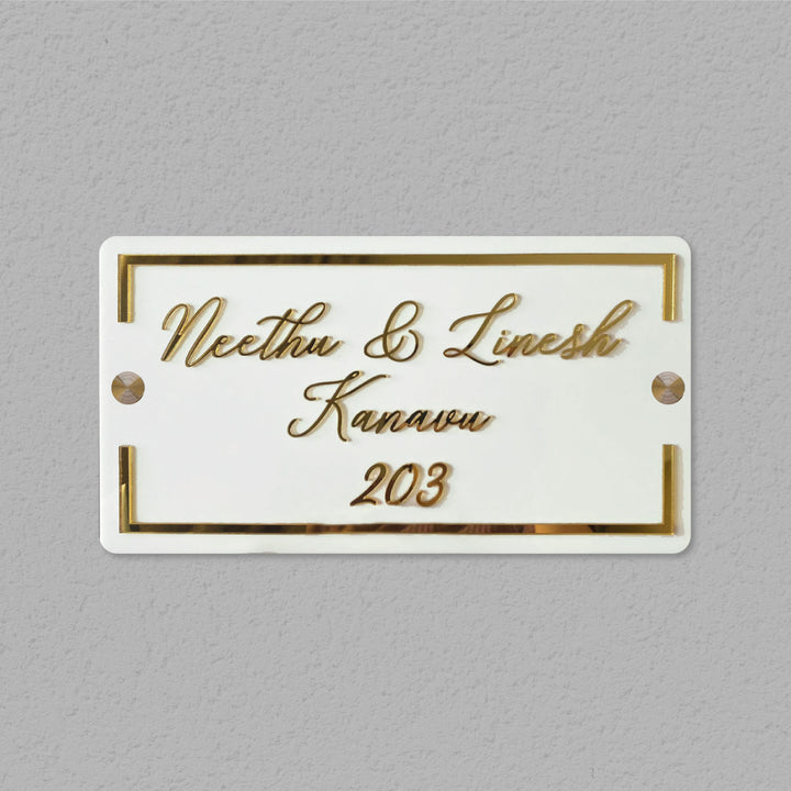 Classic Personalised Acrylic Nameplate