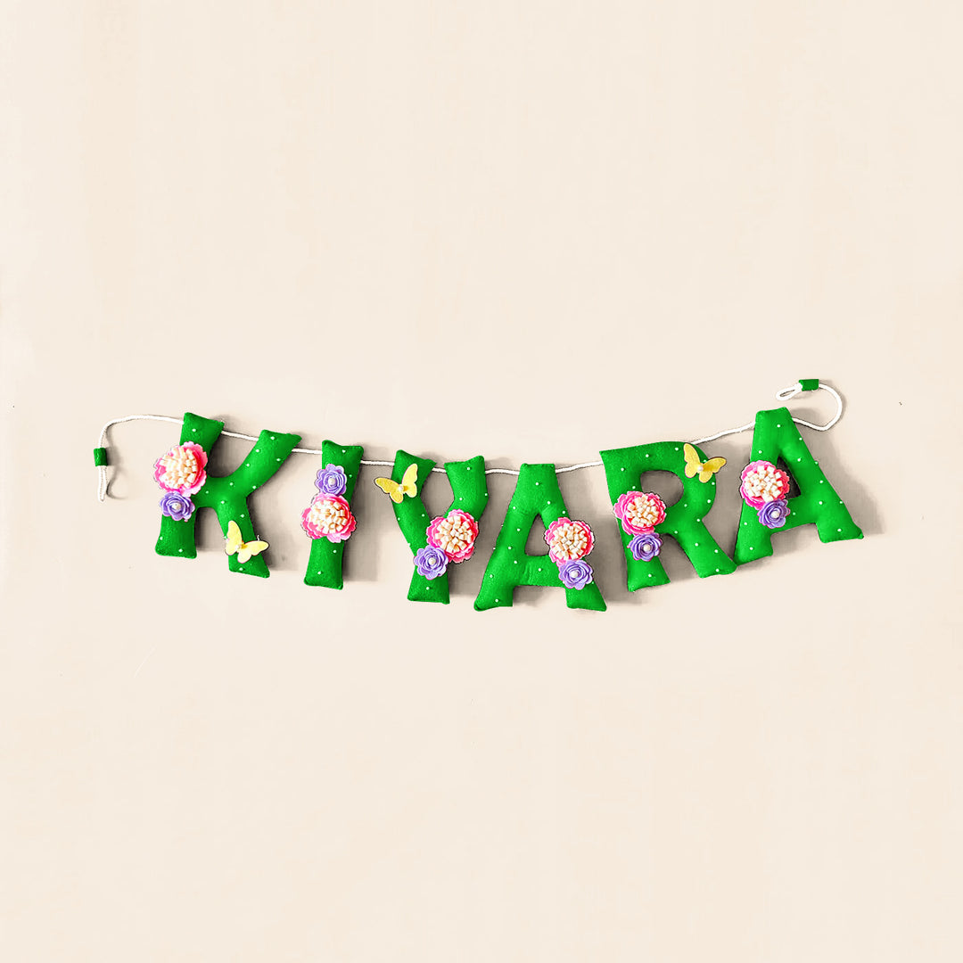 Hand-stitched Felt Name Bunting For Girls