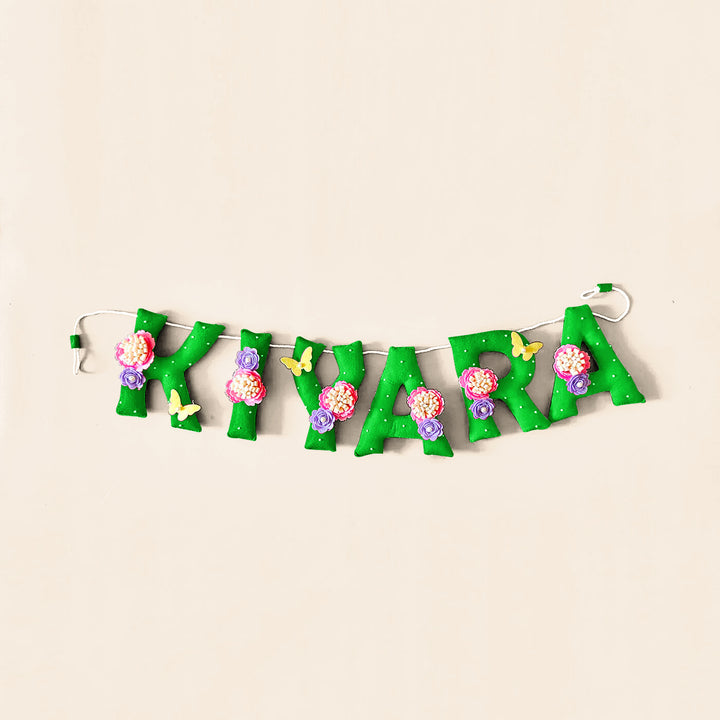 Hand-stitched Felt Name Bunting For Girls