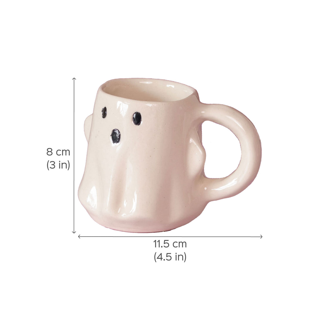 Handpainted Ceramic Ghost mug