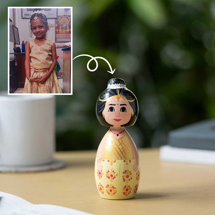 Photo Personalized Wooden Peggy Doll