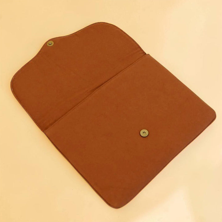 Corsage Aari Embroidered Brown Laptop Sleeve