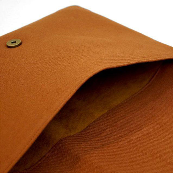 Corsage Aari Embroidered Brown Floral Laptop Sleeve