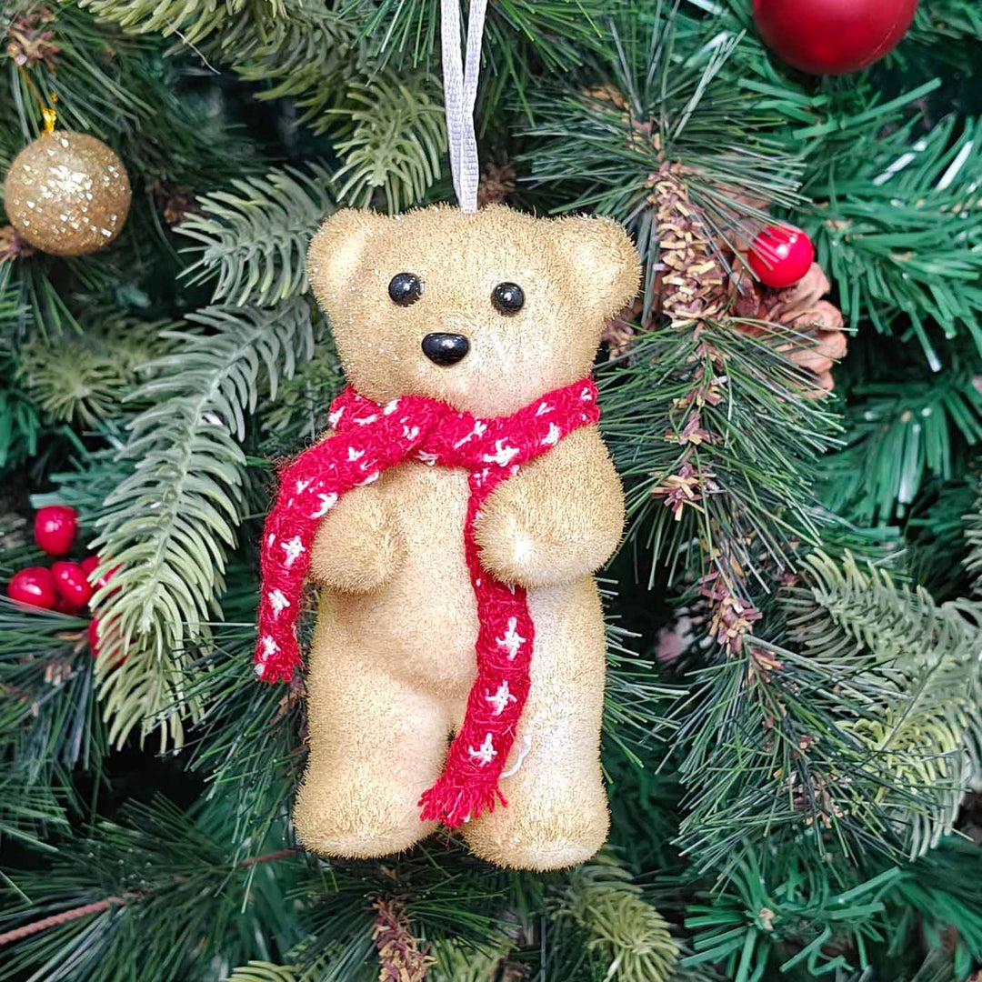 Handmade Cozy Bear Plush Ornament