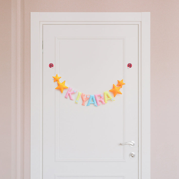 Handcrafted Personalized Star Themed Felt Bunting For Kids