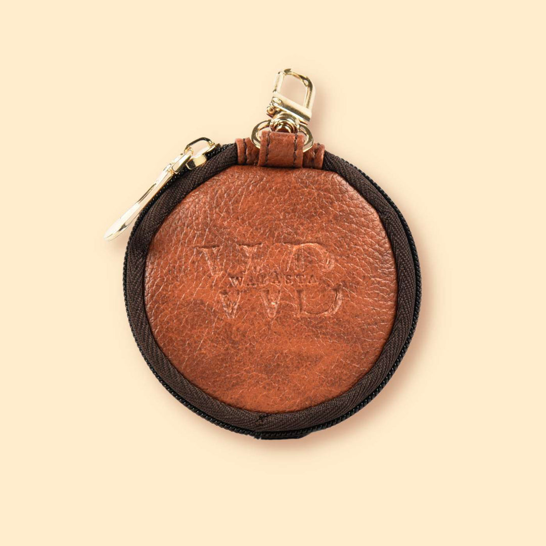 Handcrafted Faux Leather Earphone Case