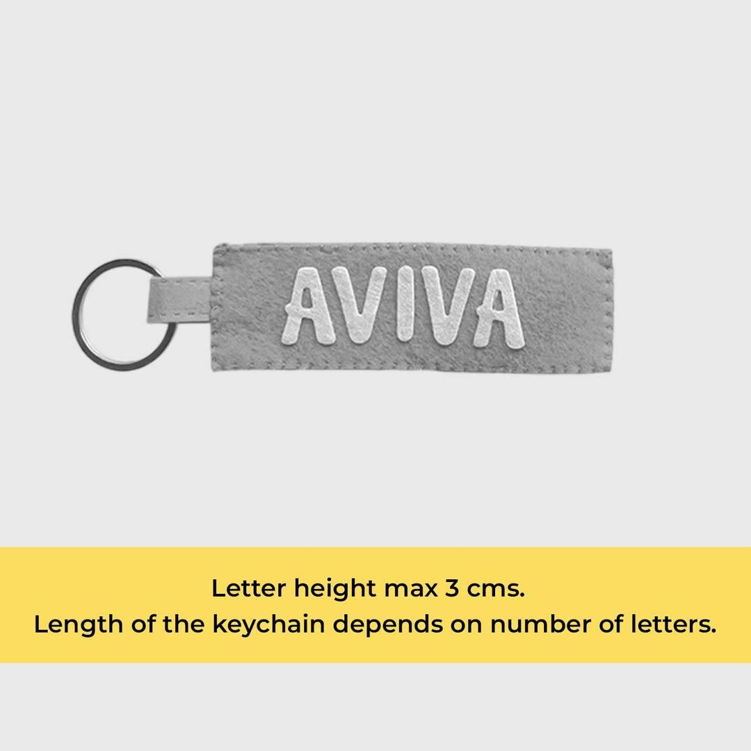 Personalized Name Felt Keychain for Kids