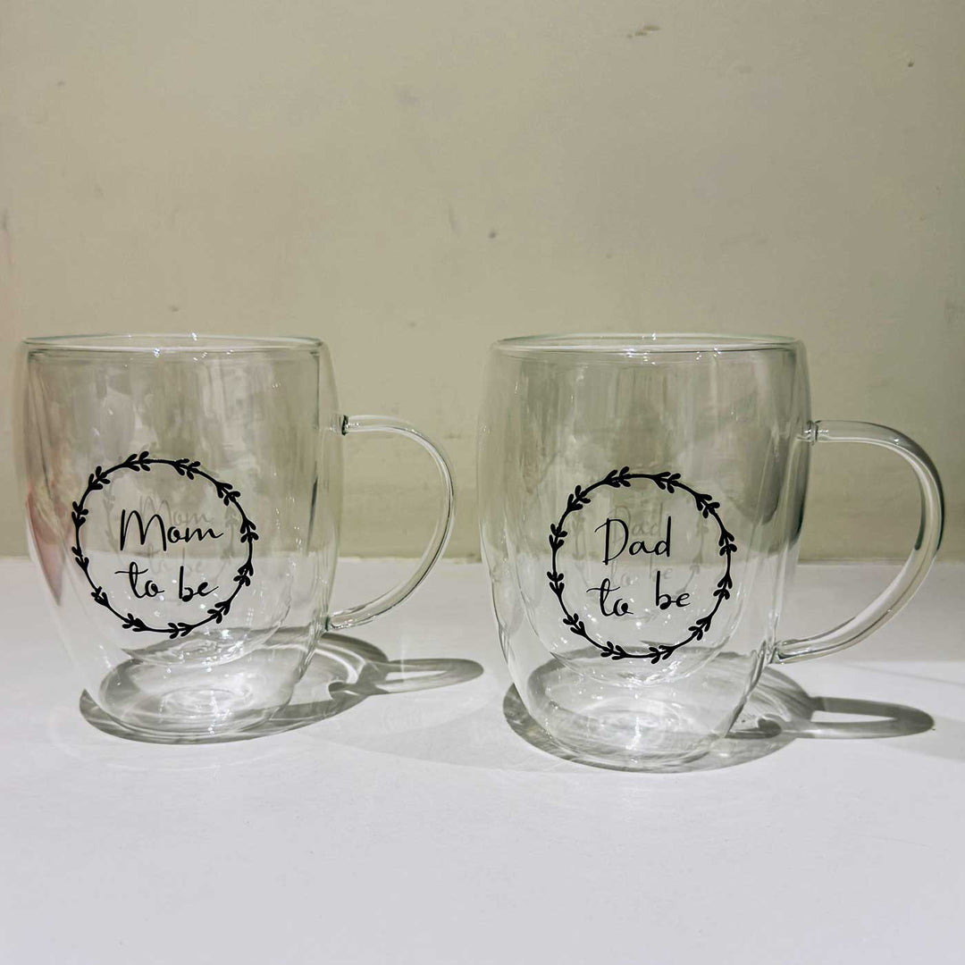 Personalized Sleek Large Glass Mug