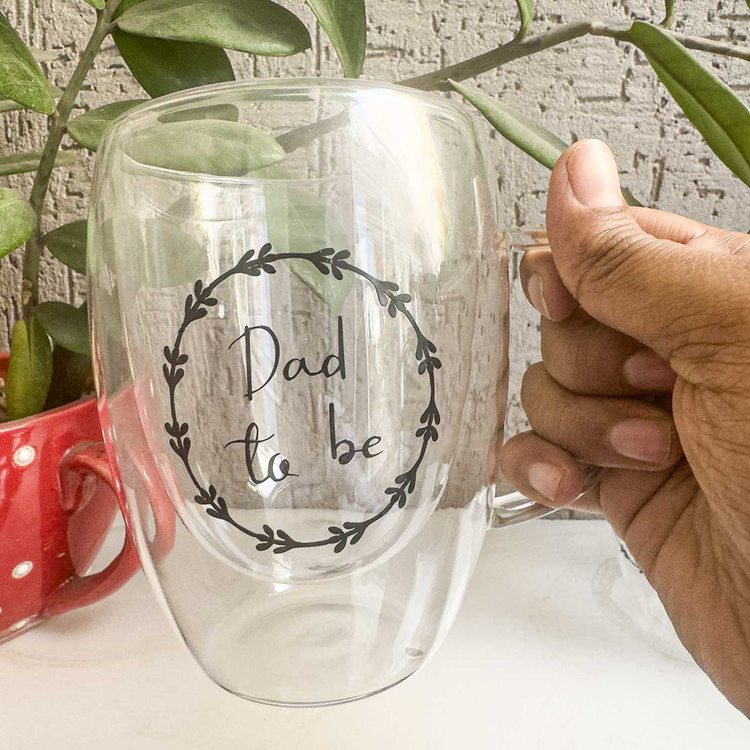 Personalized Sleek Large Glass Mug