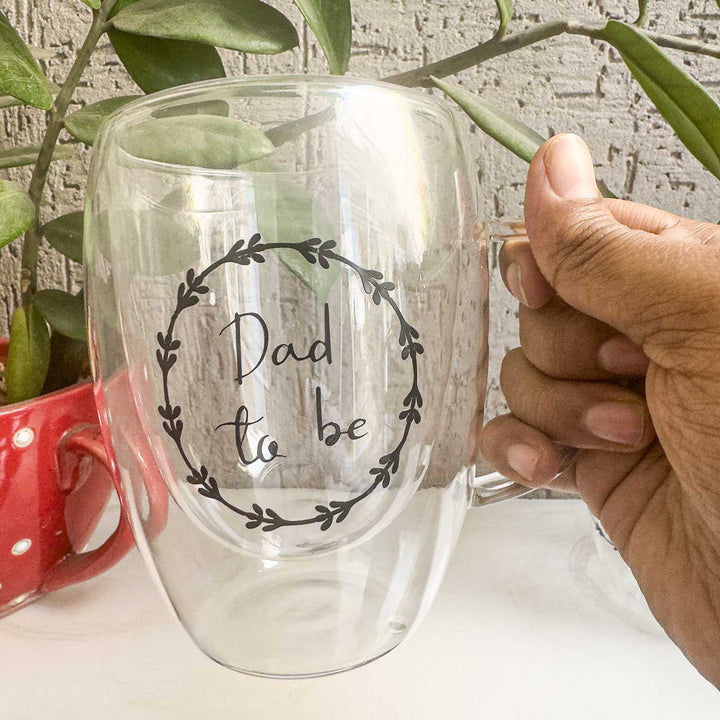 Personalized Sleek Large Glass Mug