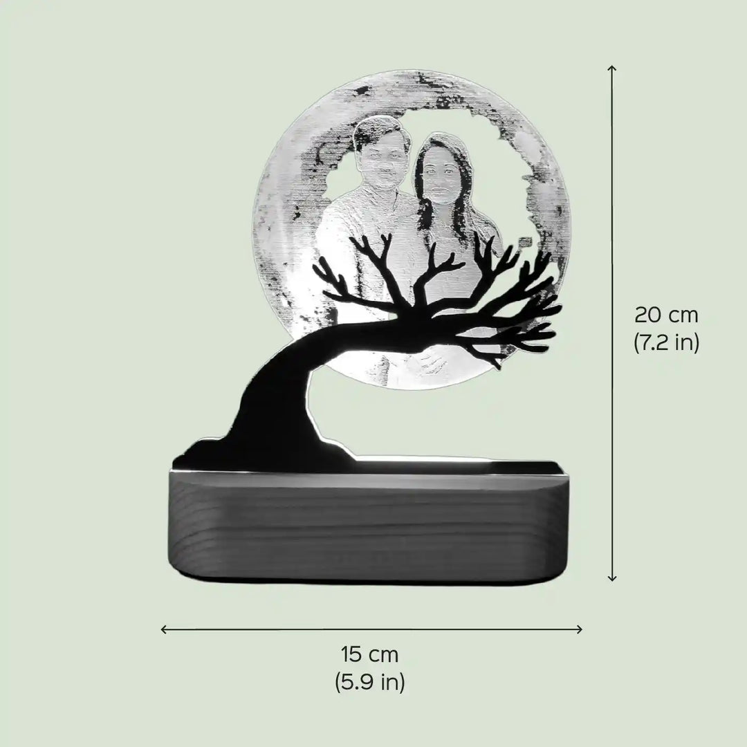 Photo Personalized Moon Design Acrylic Table Lamp