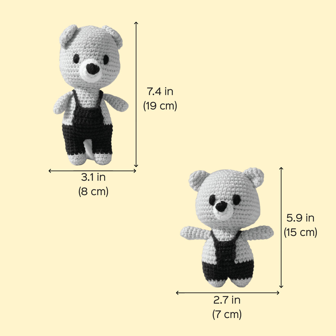 Handmade Crochet Bear Toy For Kids