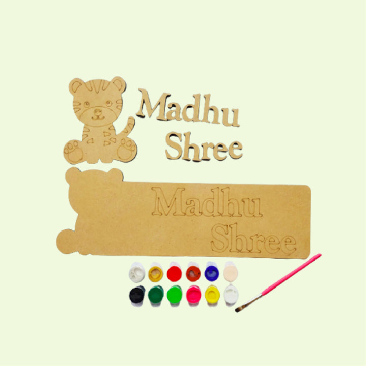 Personalised Animal Theme Nameplate DIY Kit