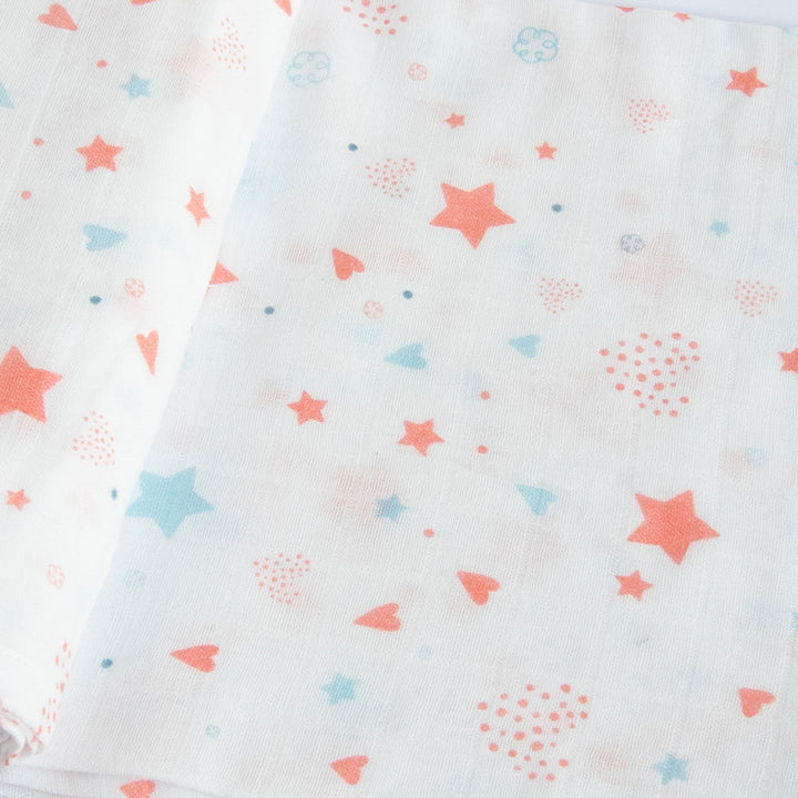 Personalized Twinkly Stars Bib & Burp Set | 0-4 Years