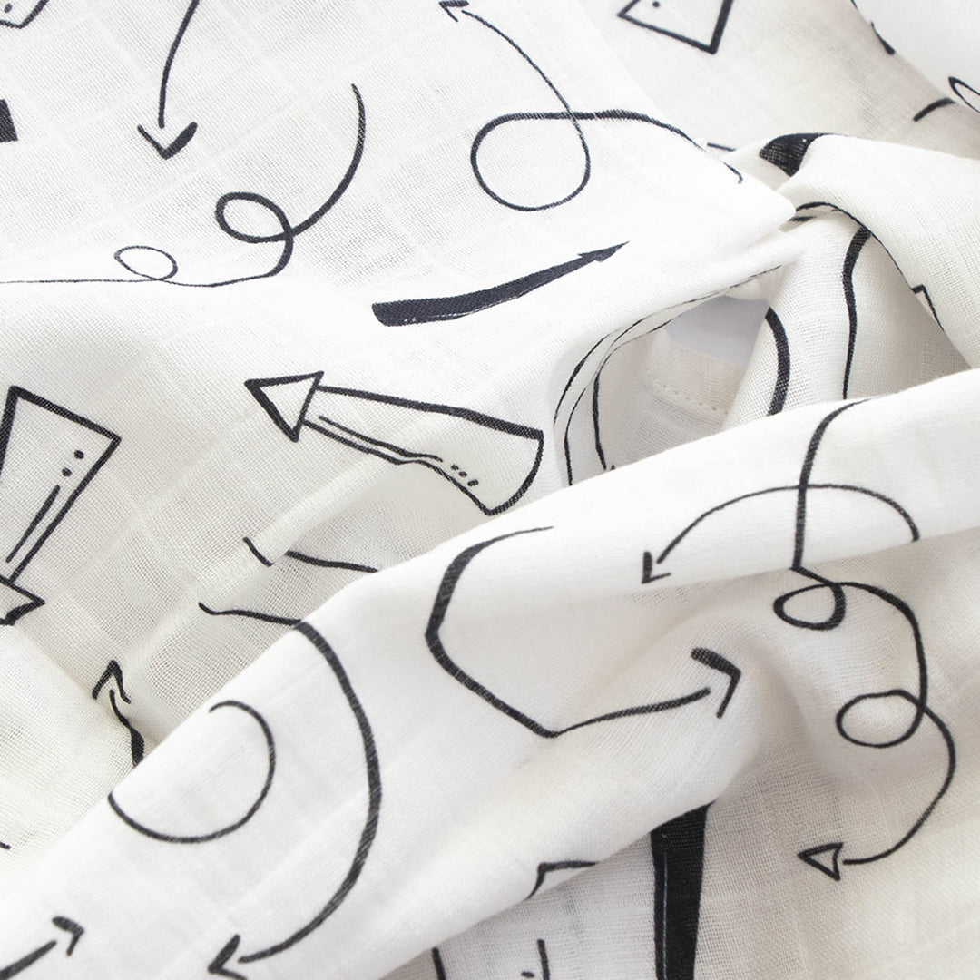 Personalized Doodle Arrows Bib & Burp Set | 0-4 Years