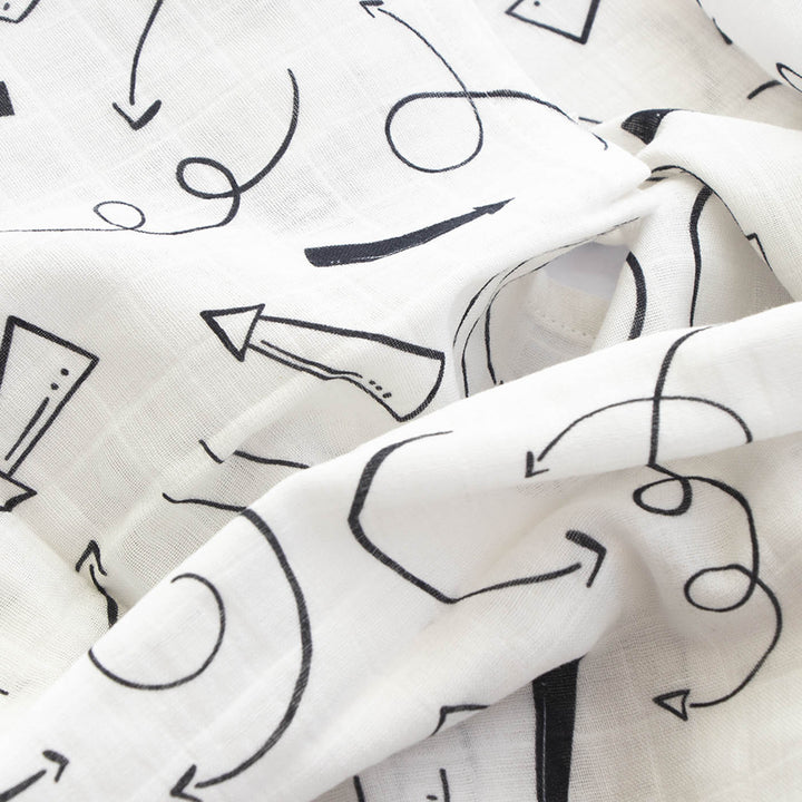 Personalized Doodle Arrows Bib & Burp Set | 0-4 Years
