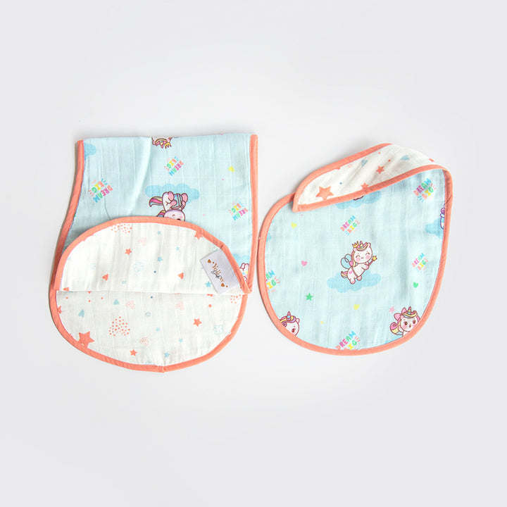 Personalized Unicorn Dreams Bib & Burp Set | 0-4 Years