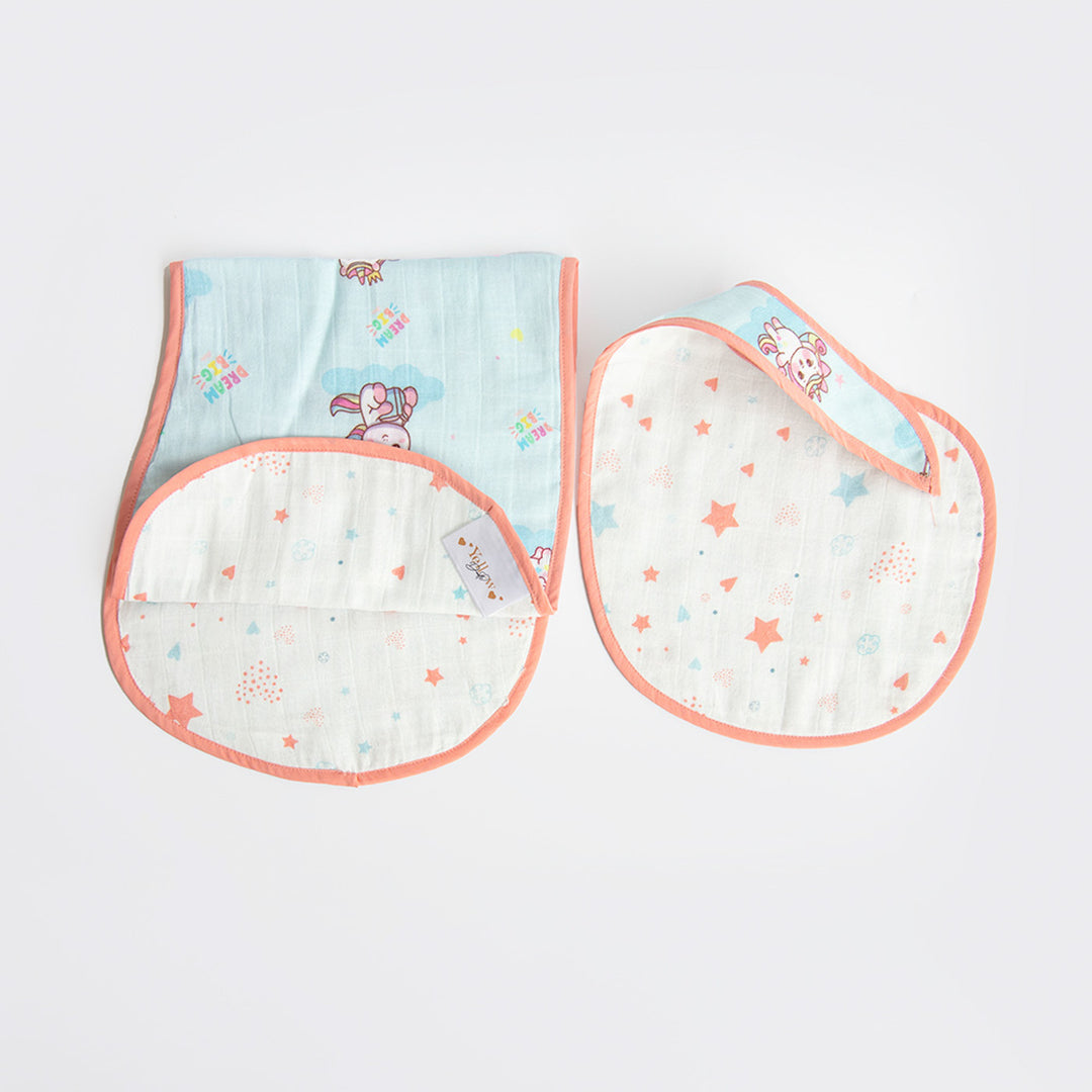 Personalized Unicorn Dreams Bib & Burp Set | 0-4 Years