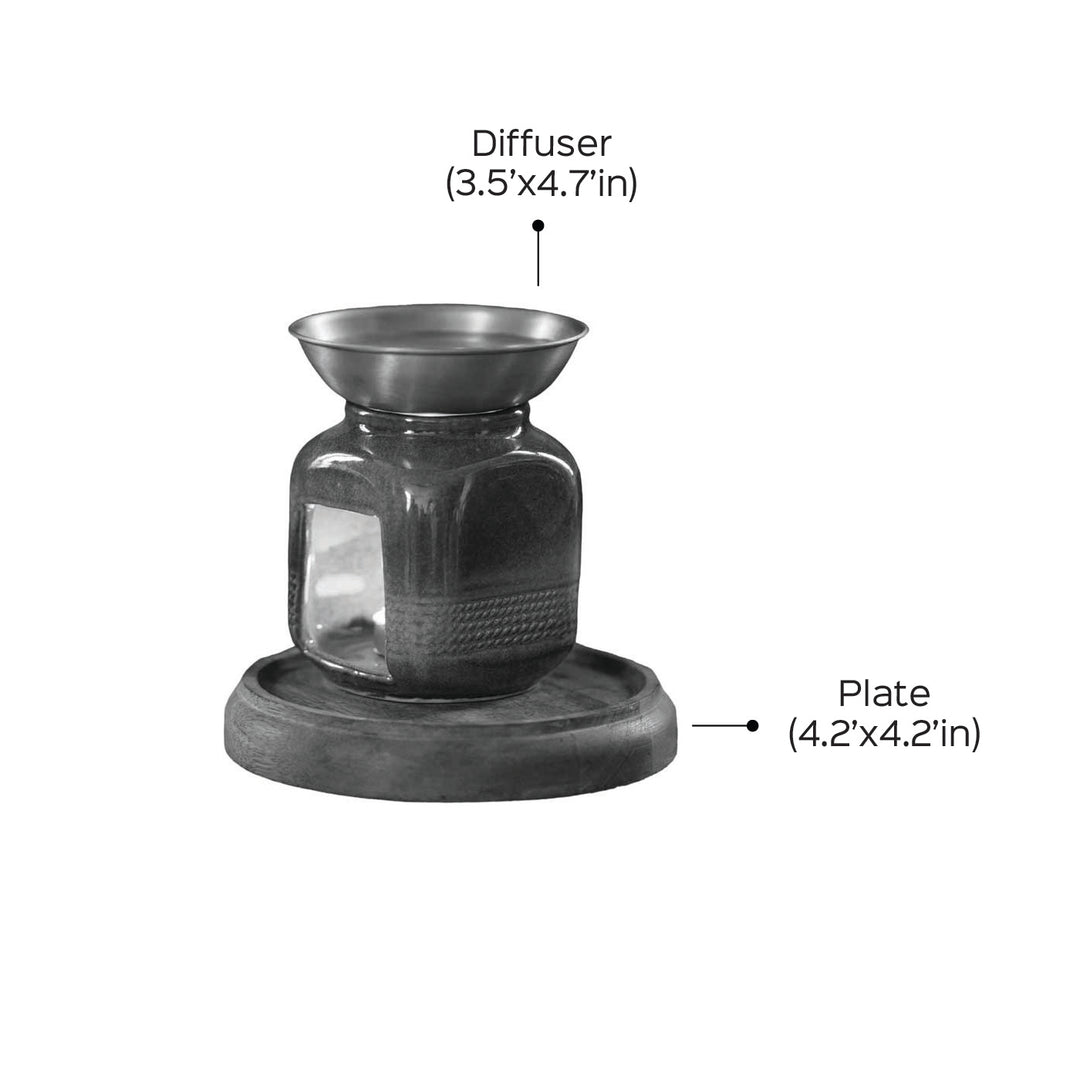 Handmade Blue Nilgiri Ceramic Aroma Diffuser