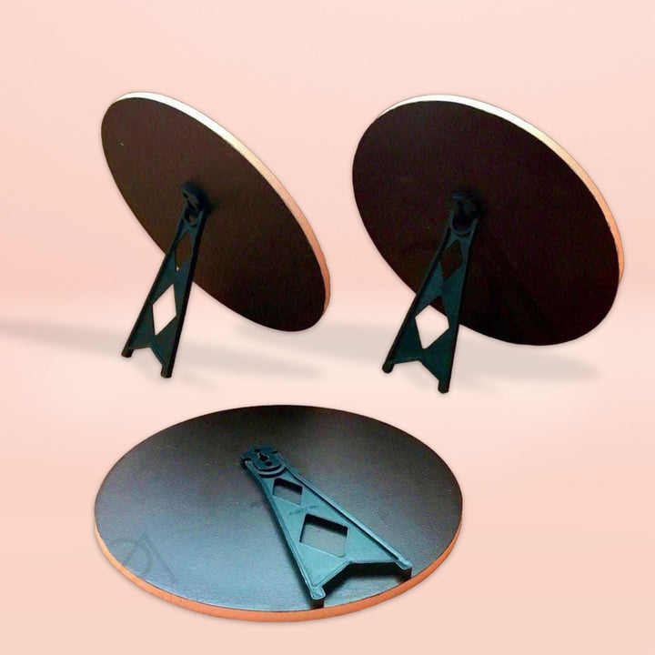 Set of 3 Divine Handpainted Wall Decor- Brown