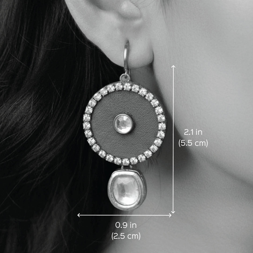 Handmade Kundan Gaji Silk Earrings