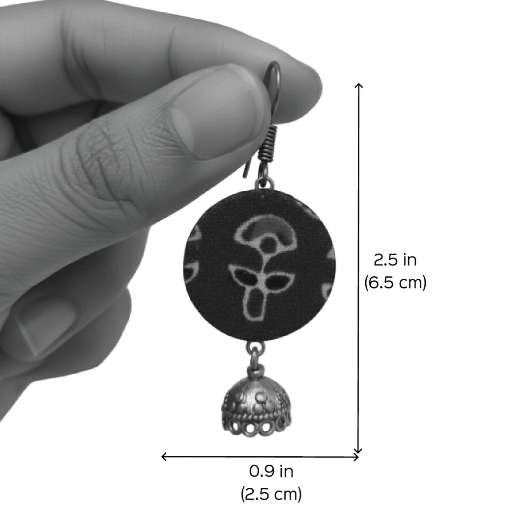 Handmade Drop Motif Jhumki Earrings