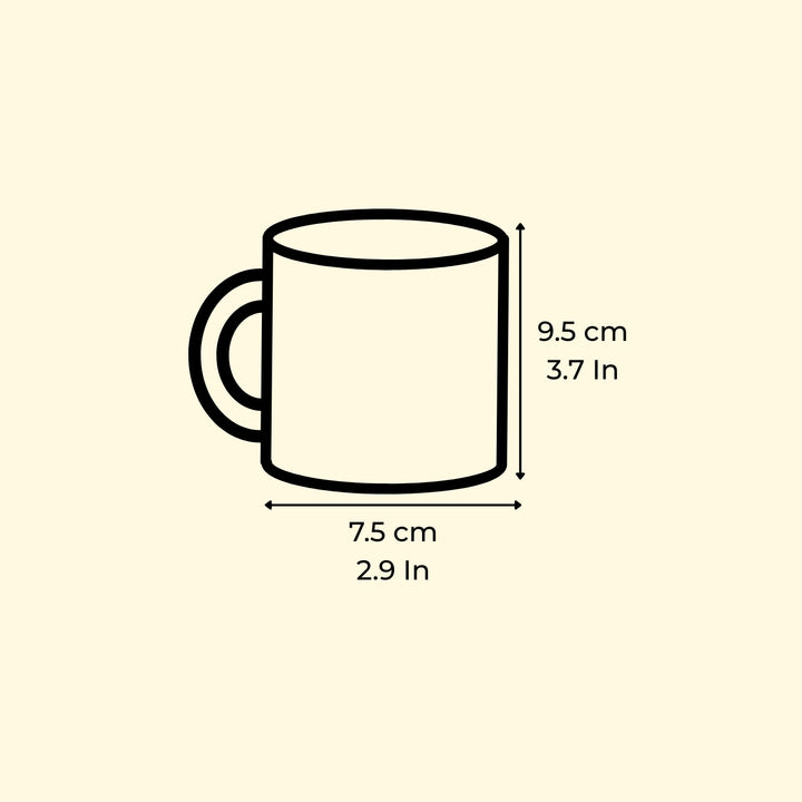 Printed Dad And Son Theme Glass Mug