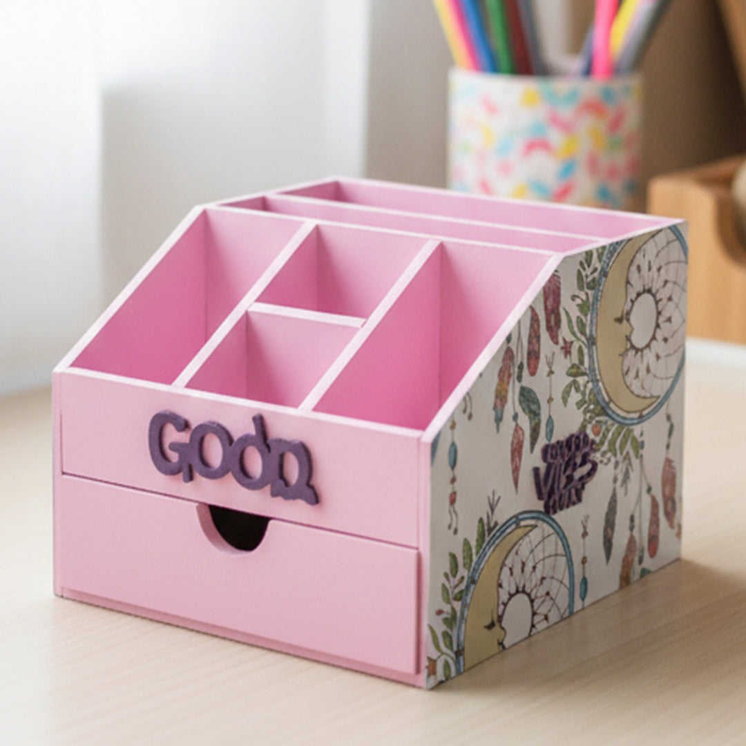 Pink Dream Catcher Personalized Handmade Stationary Box