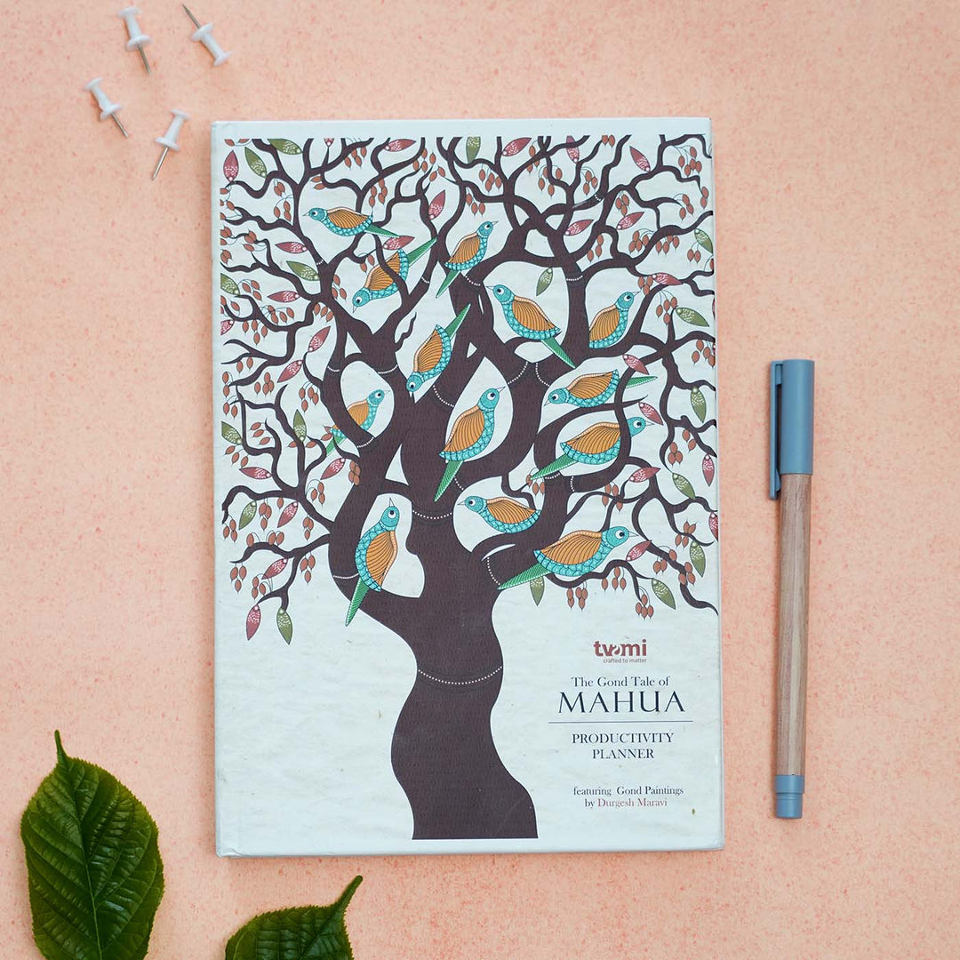 Printed The Gond Tale Of Mahua Productivity Paper Planner | 128 Pages