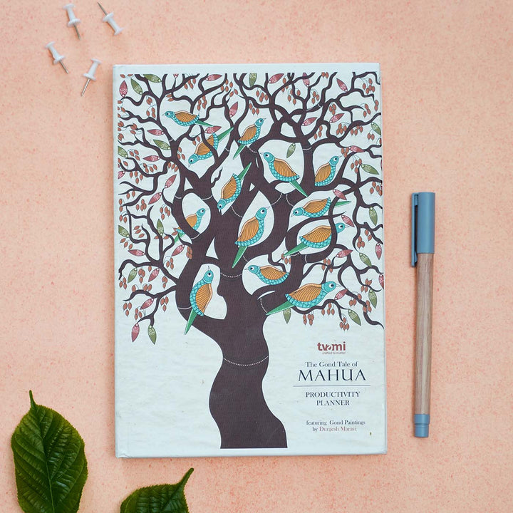 Printed The Gond Tale Of Mahua Productivity Paper Planner | 128 Pages