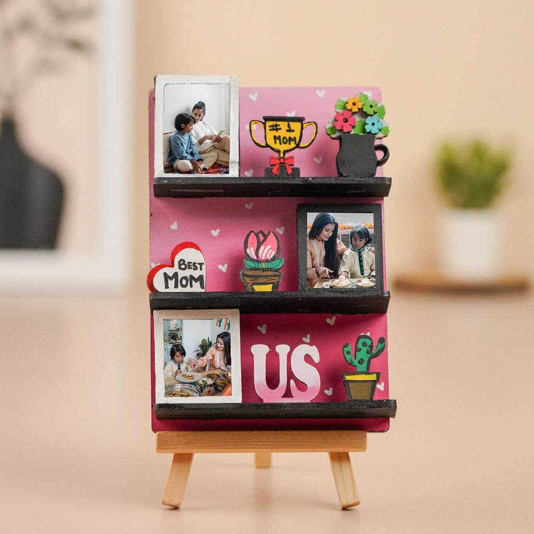 Photo Personalized Handmade Best Mom MDF Wood Fridge Magnet With Stand