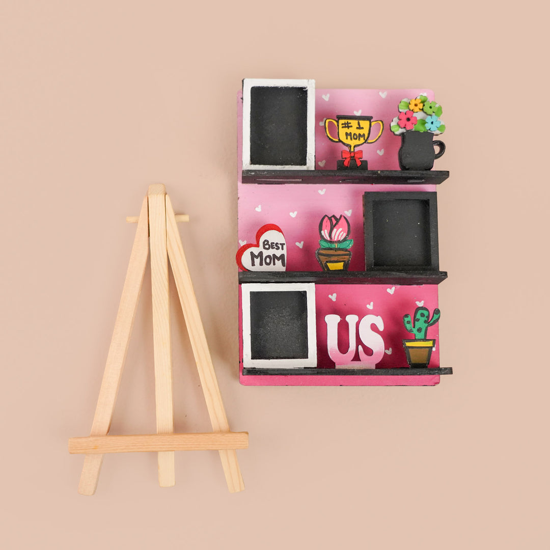 Photo Personalized Handmade Best Mom MDF Wood Fridge Magnet With Stand
