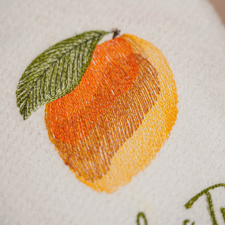 Personalized Embroidered Fruit Theme Cotton Towels | Set Of 6
