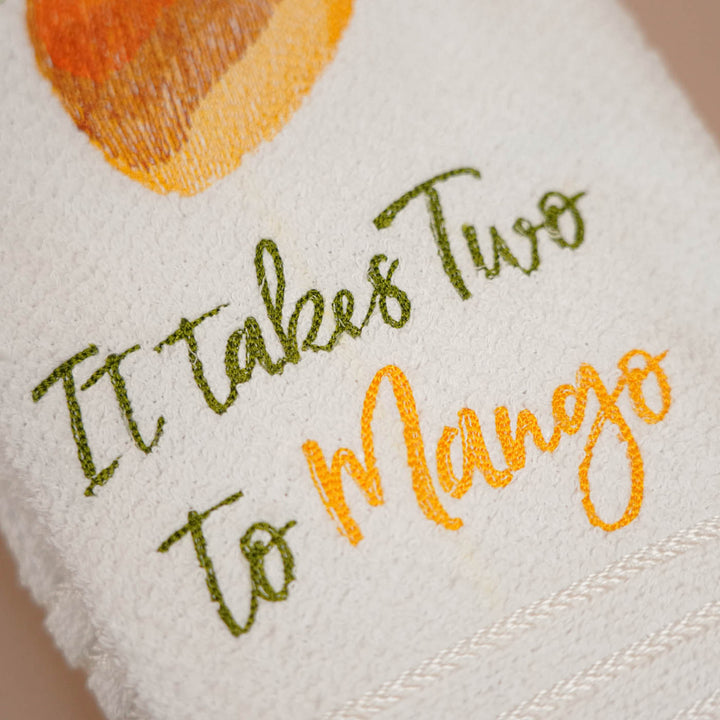 Personalized Embroidered Fruit Theme Cotton Towels | Set Of 6