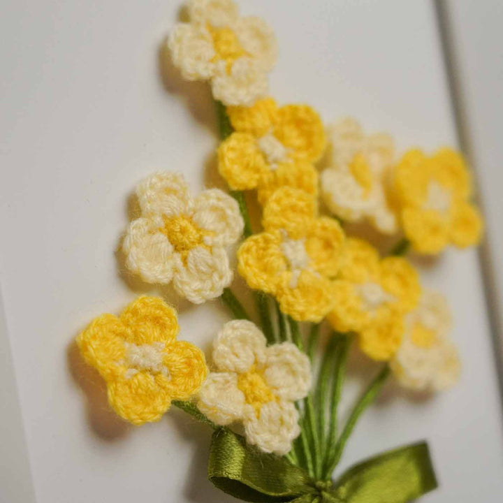 Personalized Handmade Crochet Flower Frame