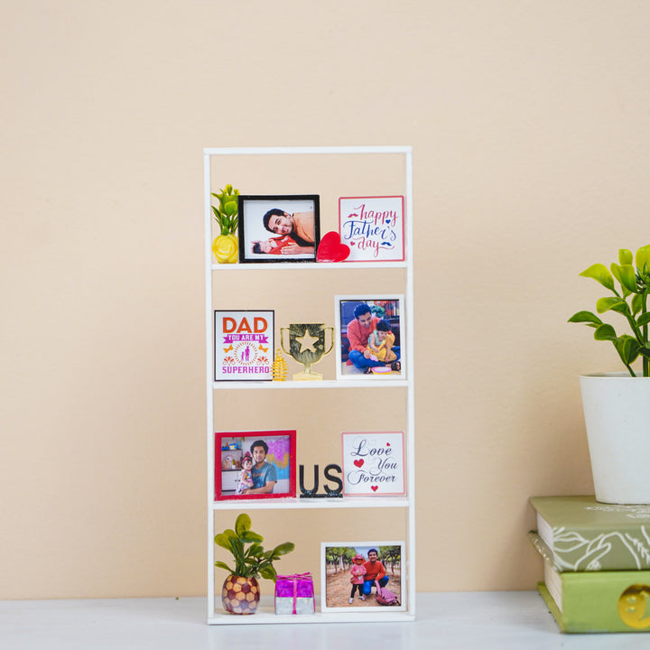 Photo Personalized Handmade Dad Theme Miniature Shelf MDF Wood Decorative Plaque
