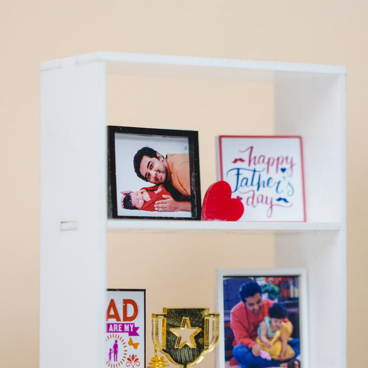 Photo Personalized Handmade Dad Theme Miniature Shelf MDF Wood Decorative Plaque