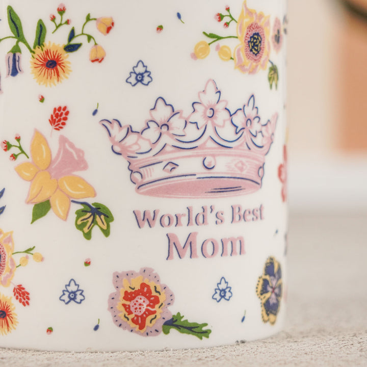 Handmade World's Best Mom Fine China Mug