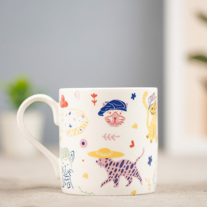 Handmade Purrfect Mom Fine China Mug