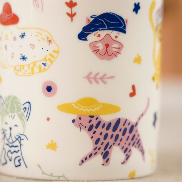 Handmade Purrfect Mom Fine China Mug