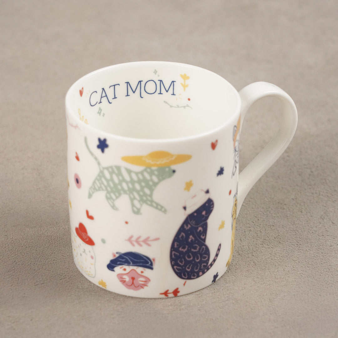 Handmade Purrfect Mom Fine China Mug