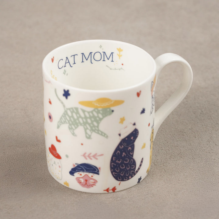 Handmade Purrfect Mom Fine China Mug