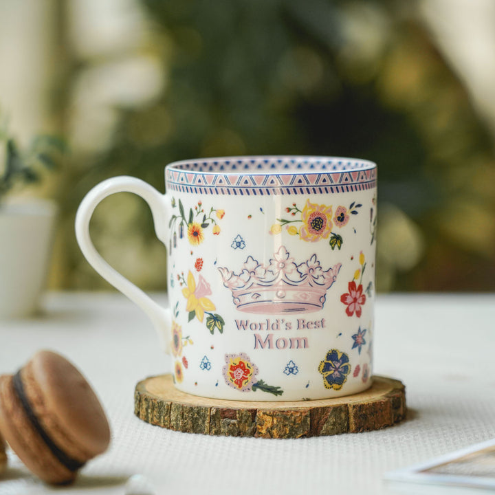 Handmade World's Best Mom Fine China Mug