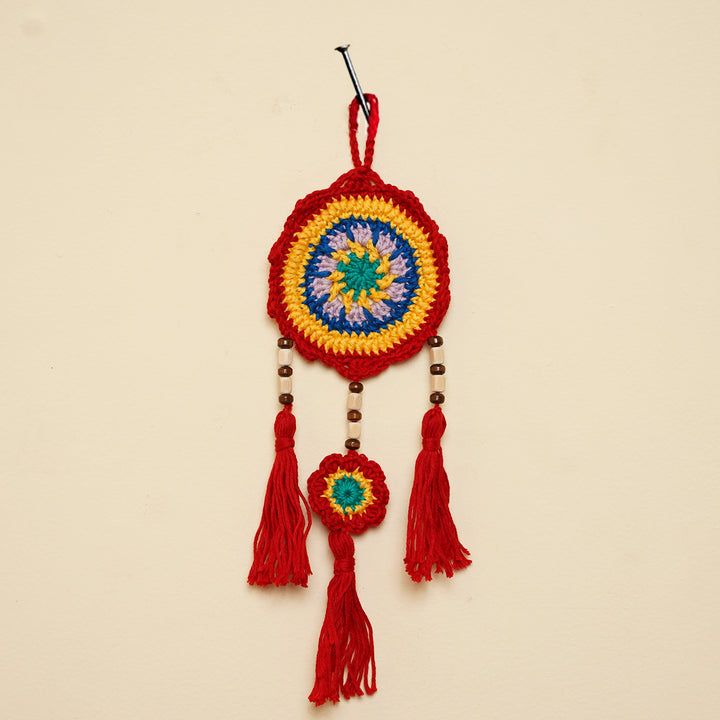 Handmade Muladhara Chakra Crochet Hanging
